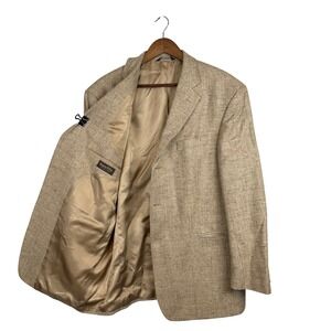 Roberto Villini Collezione Wool Cashmere Blazer Tan Sport Coat Mens 44R